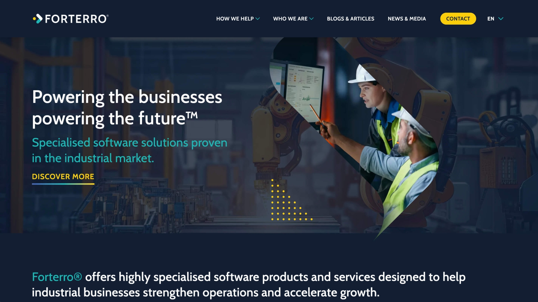 Forterro Home page 2024