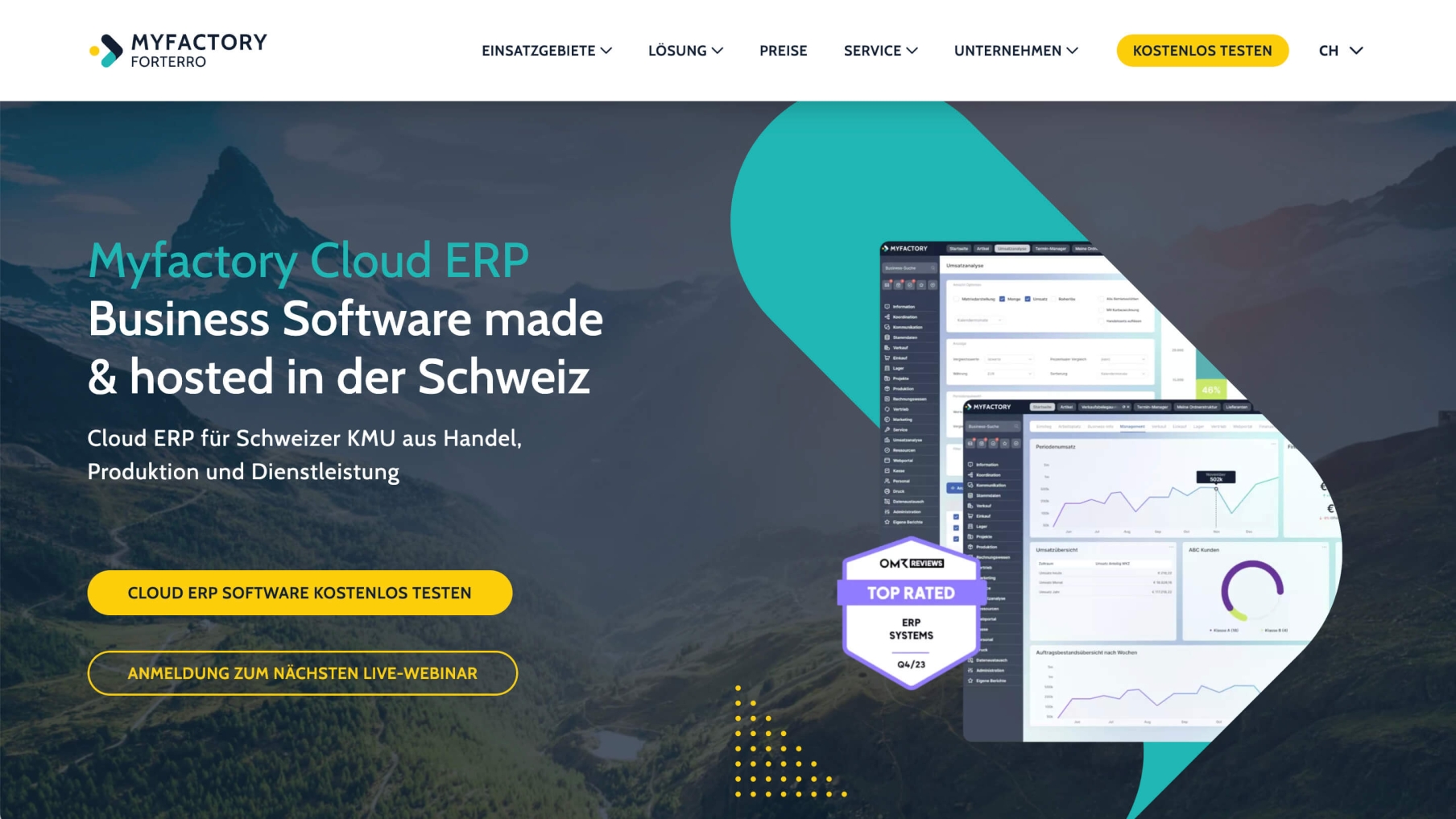 Myfactory Home page 2024