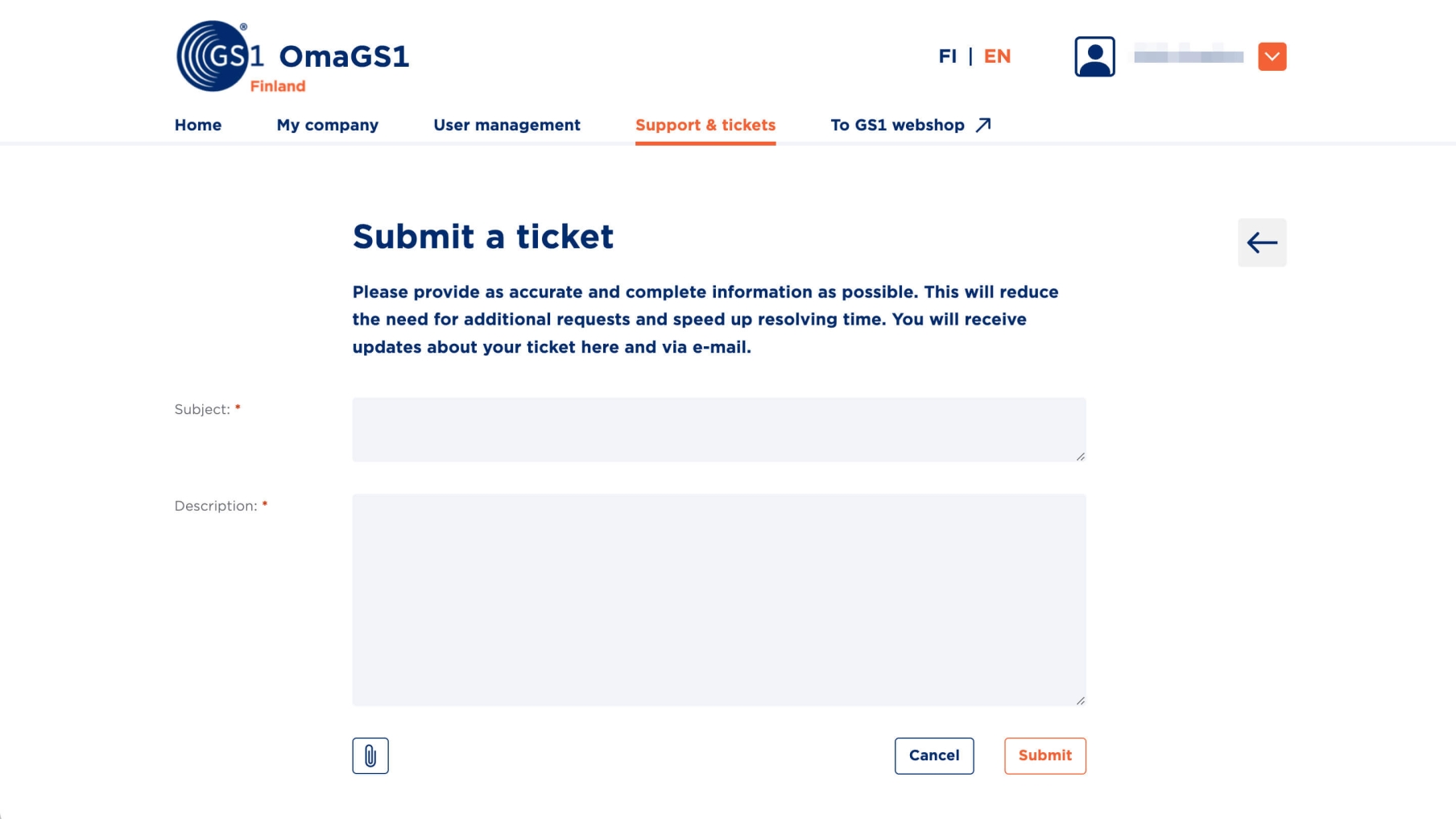 GS1 Customer Portal 3